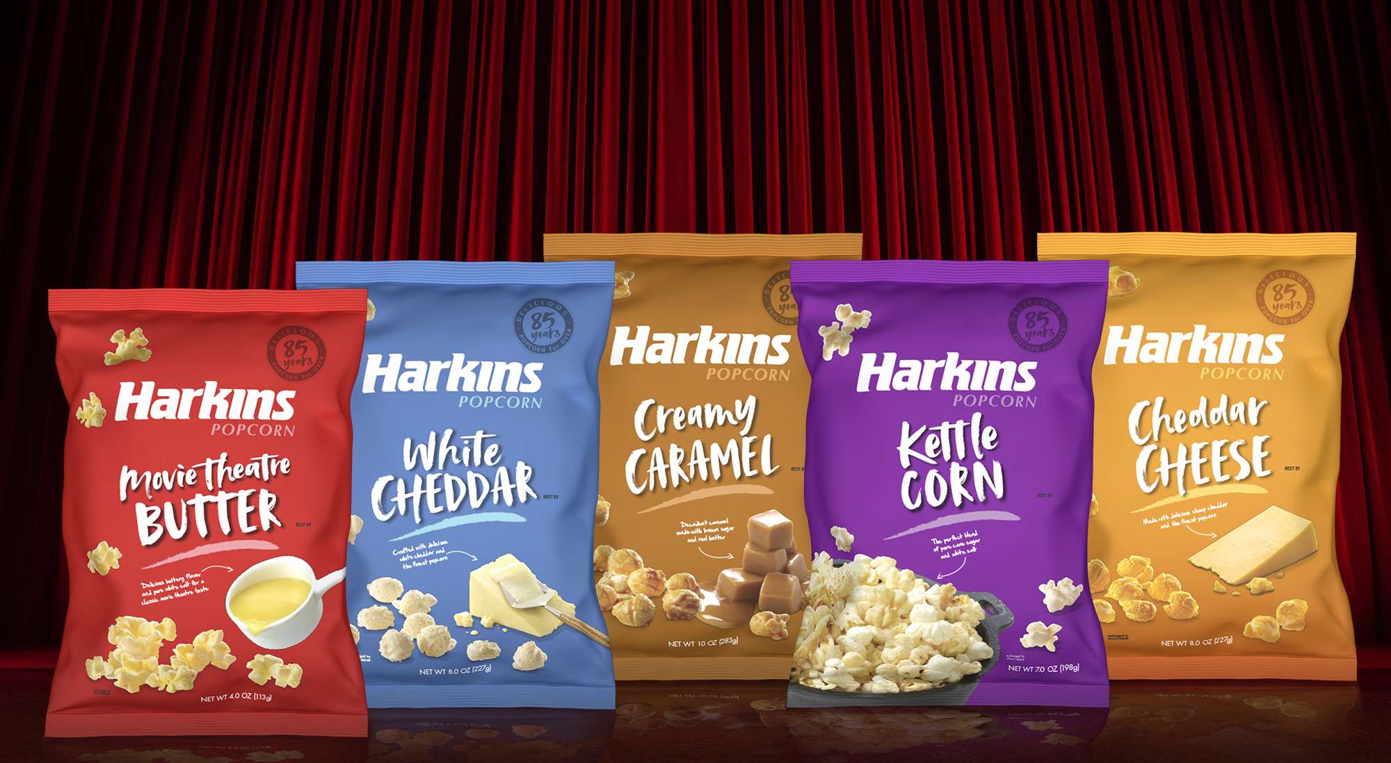 Harkins Popcorn Packaging Design by PKG