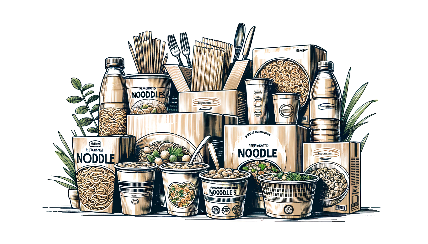 Refrigerated Noodles Dishes Brand Packaging Strategies for 2025